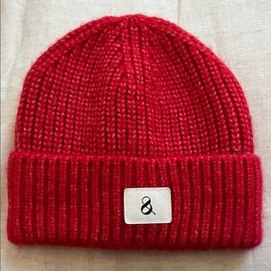 LOFT Red Knit Beanie